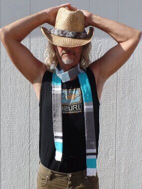 Skinny Scarf Hand Crafted STRIPE